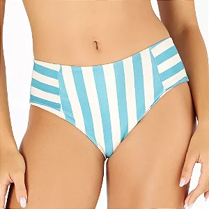 Biquini Com Recorte Estampado Listras Nauticas Proteção UV 50+ Banho De Mar