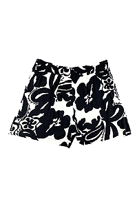 Shorts Viscose Maquinetada Plus Size Secret Glam Azul