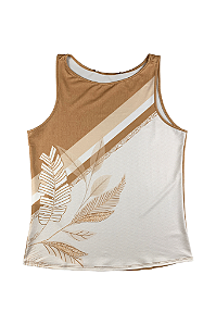 Blusa Regata Amendoa Feminina Miravest