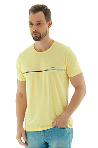 Camiseta T-Shirt Listrinha Amarela Venere