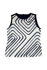 Blusa Sem Manga Feminina Malha Crepe Mais Viscose Mirasul