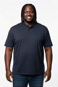 Camisa Polo Plus Size Masculina Manga Curta Piquet Básica Texturizada Rippoint