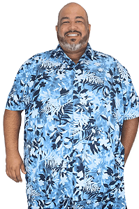 Camisa Plus Size Havaiana Estampada HF