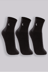 Meia AM Sport Kit 3 Cano Medio Lupo