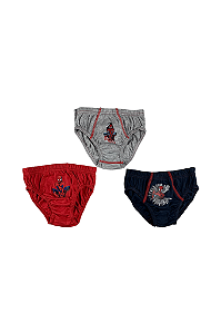 Kit 3 Cuecas Infantis da Homem Aranha Mouse Lupo