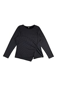 Blusa Manga Longa Feminina Canelada Cativa