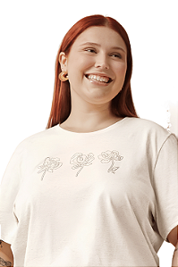 Blusa Feminina Linho Três Rosas Marialícia