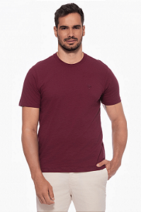 Camiseta Masculina Gola Redonda Prince em Algodão Trabalhado Dockston