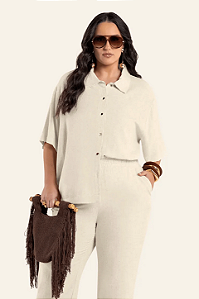 Camisa Feminina em Linho Strong Secret Glam