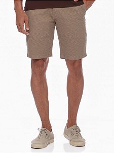 Bermuda Comfort Fit Masculina Casual Textura Riscos Parati Dockston