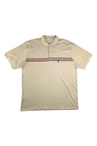 Camisa Polo Masculina Listrada Manga Curta Piquet Algodão Ferreira Mello
