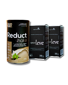 Kit Emagrecimento Outubro Rosa: 2 QuallyLeve + 1 Reduct Shake