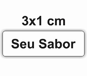 3500 Adesivos Sabores Personalizado 3x1cm