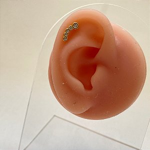 Piercing helix cristais