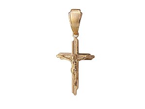 MB 0849 Pingente crucifixo com imagem BRUNA Semi Jóias