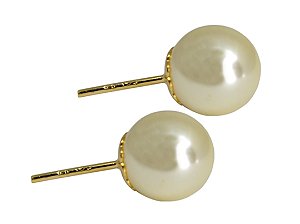 BB 0612 Brinco Pérola 10mm BRUNA Semijoias