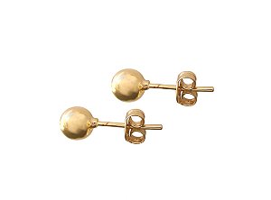 BB 0620 Brinco Bola Lisa 5mm BRUNA Semijoias