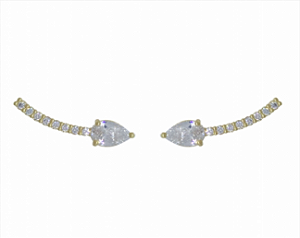 BB 2873 Mini Palito Com Gota Cristal BRUNA Semijoias