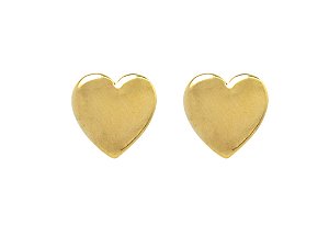 BB 3051 Brinco Coração P de 8mm BRUNA Semijoias