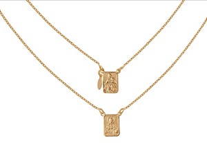 GB 0127 Escapulário Dourado 70cm BRUNA Semijoias