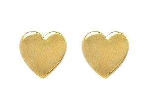 BB 3065 Brinco Coração Liso 1cm BRUNA Semijoias