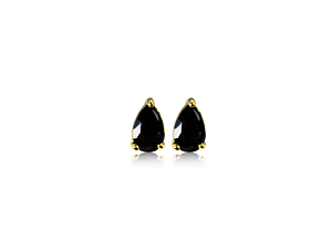 BB 3210 Brinco Gota Mini Cristal Preto 7mm BRUNA Semijoias