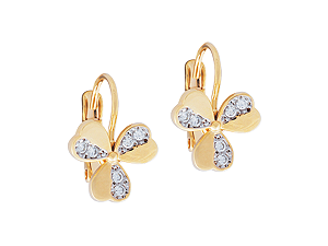 BB 2677 Brinco Gancho Com Trevo BRUNA Semijoias