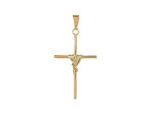 MB 0093 Medalha Cruz Palito 3,2CM BRUNA Semijoias