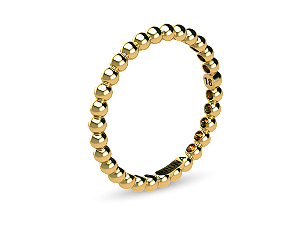 AB 1928 Anel Aliança Fina Bolinhas BRUNA Semijoias