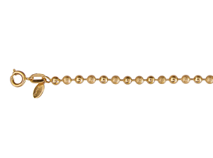 CE 0100 Pulseira Bolinhas Lisa e Fosca 3mm BRUNA Semijoias