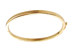 BP 0043 Bracelete Liso Com Fecho 6CM BRUNA Semijoias