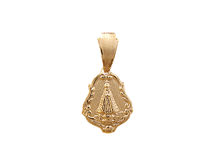 MB 0851 Medalha Nossa Senhora Aparecida 2CM BRUNA Semijoias