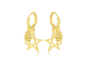 BB 3149 Brinco Argola 1,2CM Berloques BRUNA Semijoias