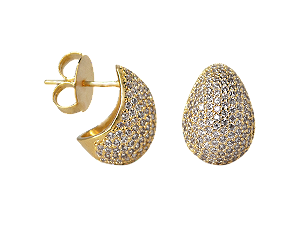 BB 3073 Brinco Pingo Cravejado BRUNA Semijoias