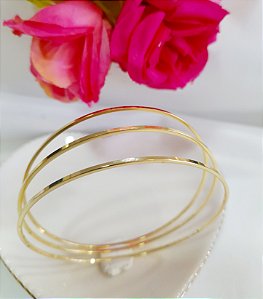 BP 0532 Bracelete Kit 3 Aros (Argolas Finas) c/ 7CM BRUNA Semijóias