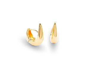 BB 3397 Brinco Argola frente alta 2CM BRUNA Semijoias