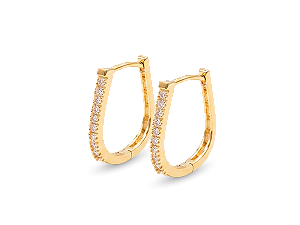 BB 3414 Brinco Argola Cravejado Zirconias 1,7CM BRUNA Semijoias