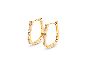 BB 3413 Brinco Argola Cravejado Zirconias 1,6CM BRUNA Semijoias