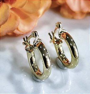 BF 0769 Argola Tubolar Lisa(1,5cm) MD Folheados