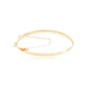 PF 0639 Bracelete Liso Com Fecho Pega Ladrão 6,5CM MD Folheados