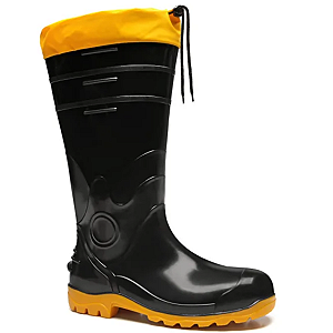 Bota Pvc Longo Sf Preto Polaina 85bpl600pl Bracol Ca 37455