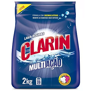 Lava Roupas 2kg Clarin
