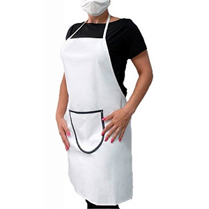 Avental Napa Tiras Tecido Branco Prevemax Ca 40610