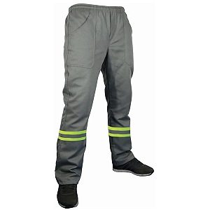 Calça De Brim Com Refletivo