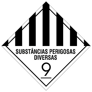 Placa Simbologia 9 30 X 30 Subst. Perigosas Diversas Plastcor