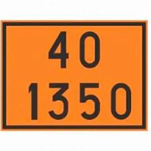 Placa Onu 40 1350 30 X 40 Plastcor