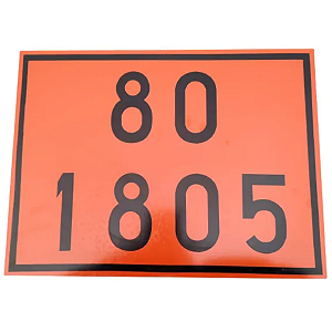 Placa Onu 80 1805 30 X 40 3mm Plastcor