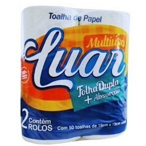 Papel Toalha Folha Simples 2 Rolos Luar