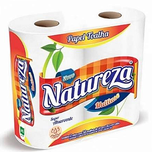 Papel Toalha Folha Simples 2 Rolos Natureza