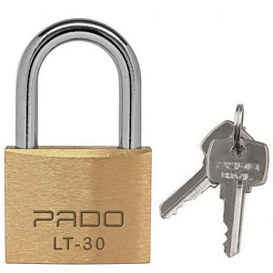 ACABOU, ESTE VOCÊ PERDEU! - Cadeado Latao 30mm Com 2 Chaves Pado
